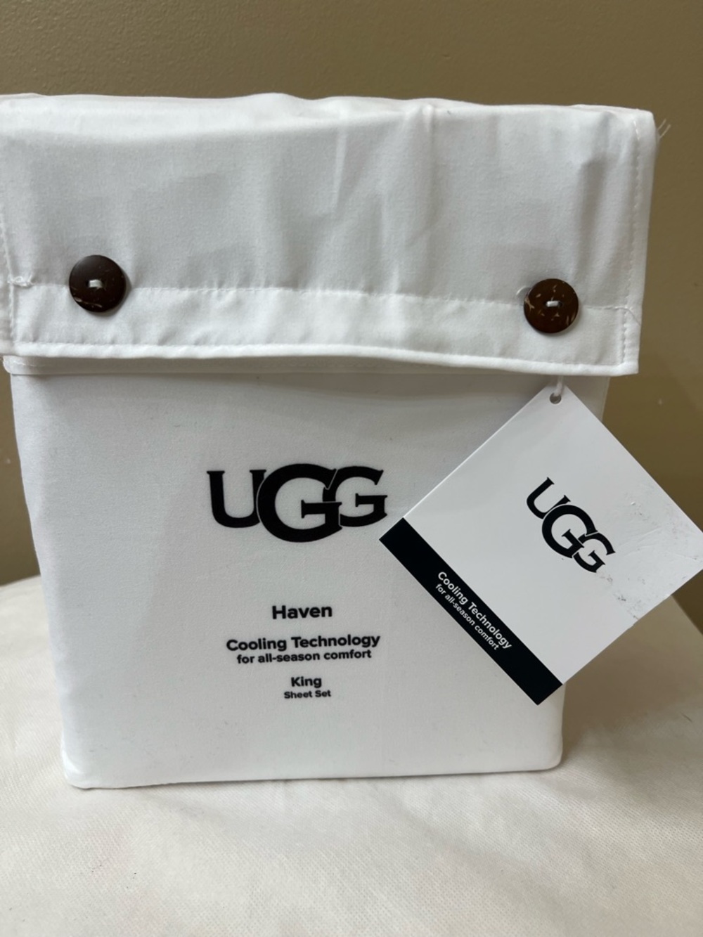 UGG Haven Cooling Technology King Sheet Set NWT